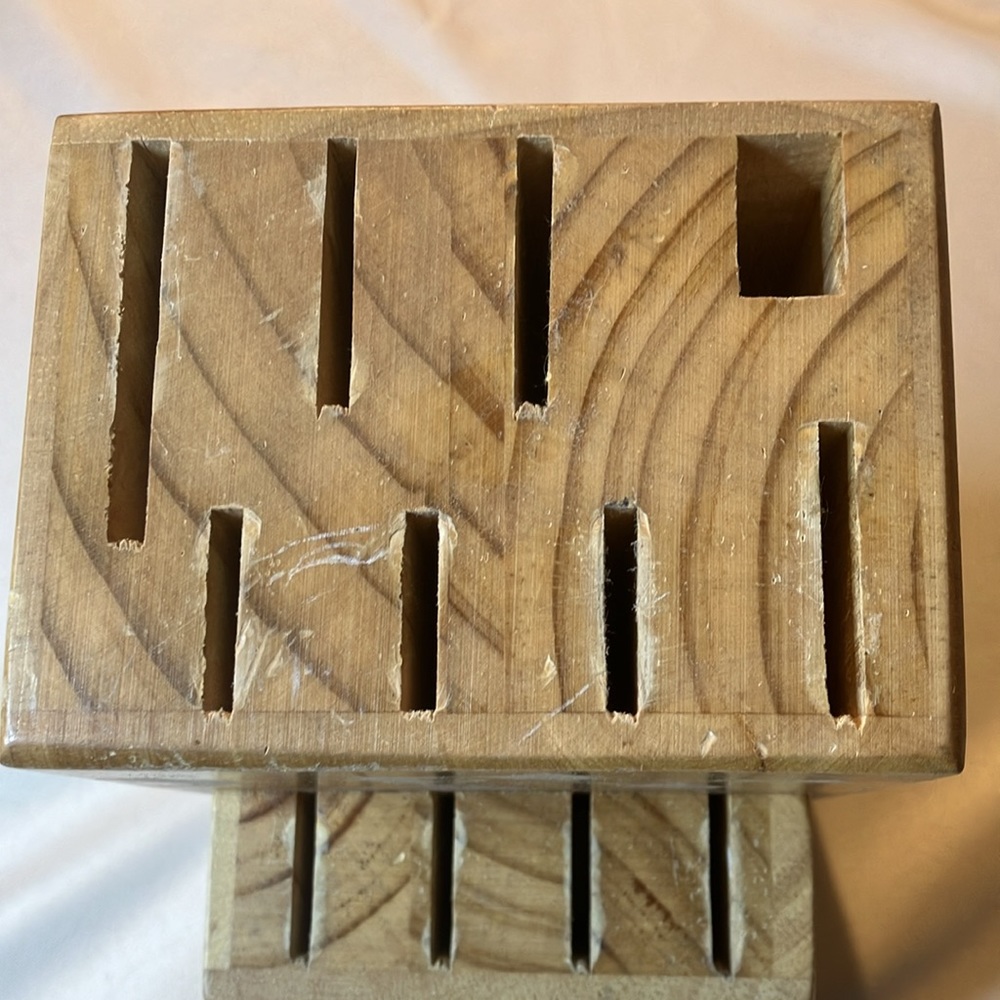 Wooden Knife Block 12 Slots (No Knifes Include)